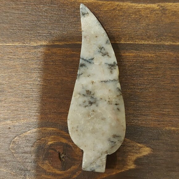 Crystal Leaf Buddies - Yellow Calcite and Dendritic Jasper - Picture 4 of 9